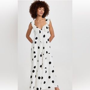 English Factory Polka Dot Maxi Dress